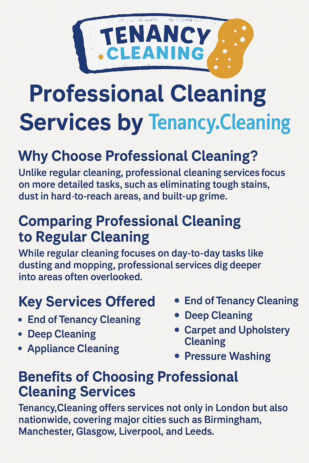 Local cleaning team in Leyland