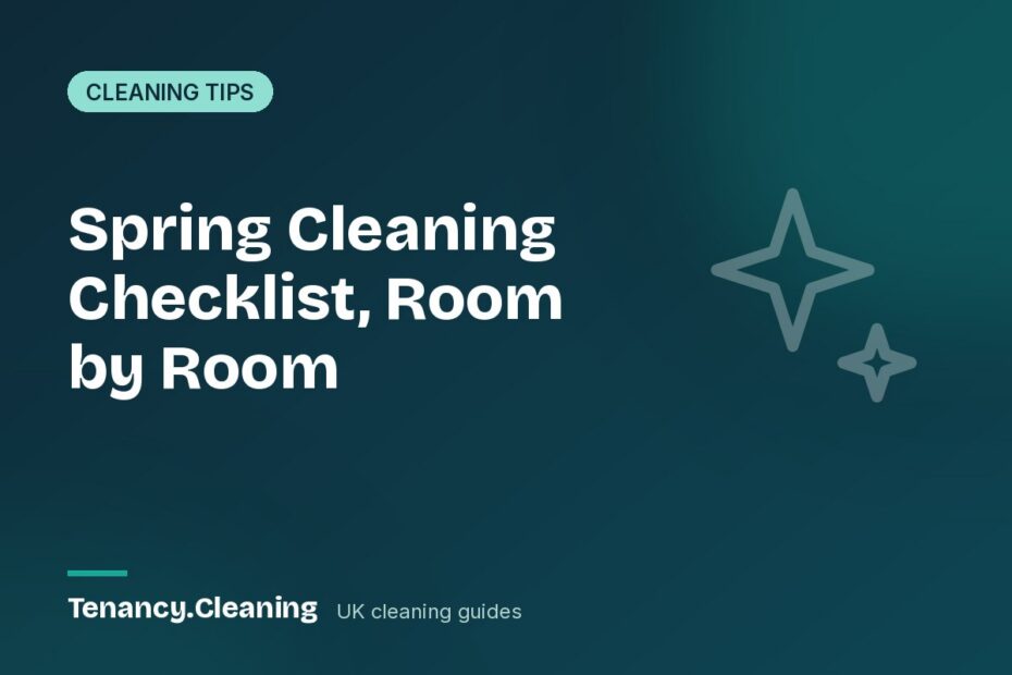 Spring Cleaning Checklist, Room by Room