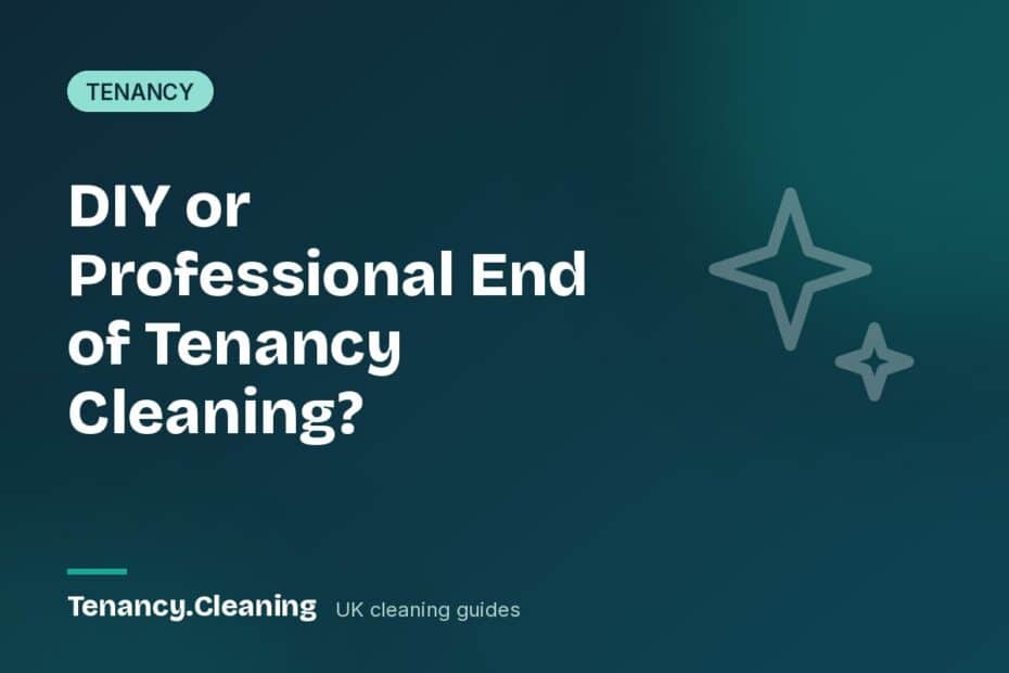 DIY or Professional End of Tenancy Cleaning?