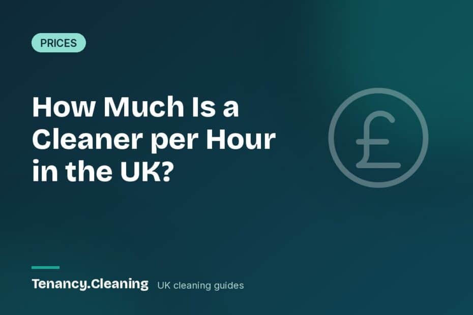 How Much Is a Cleaner per Hour in the UK?