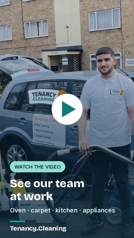 Tenancy.Cleaning cleaner at work, video preview