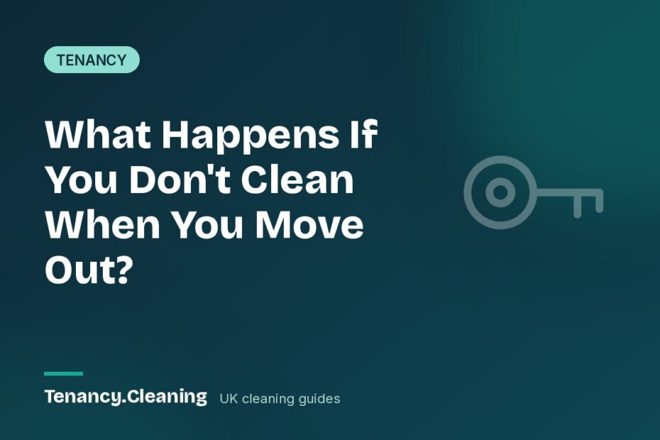 What Happens If You Don't Clean When You Move Out?